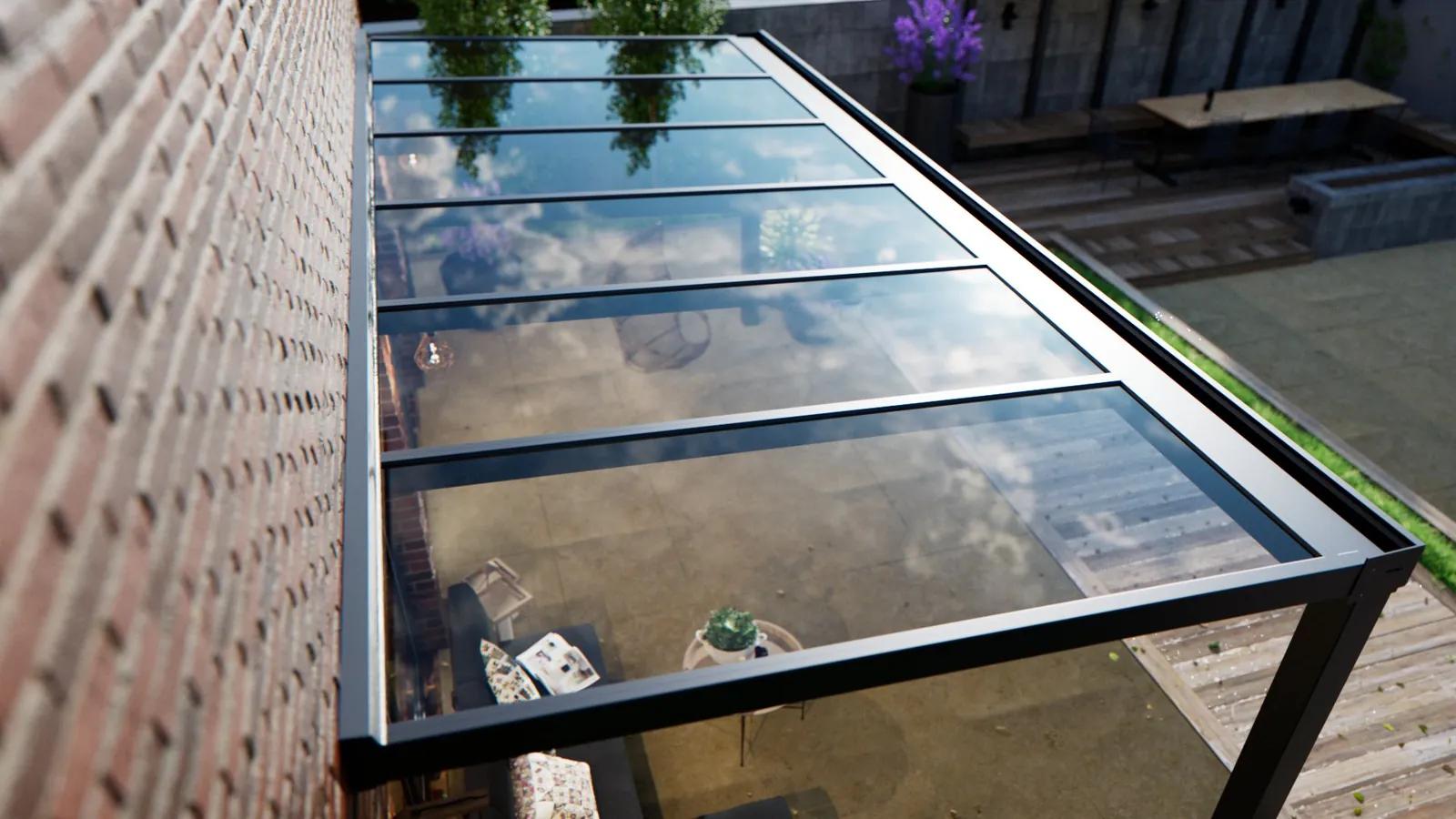 Veranda | Glas | Antraciet | 3.06 x 2.5 meter
