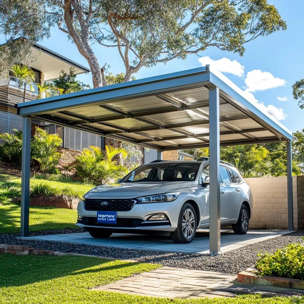 Carport | Polycarbonaat | Zwart | 4.00 x 3.0m