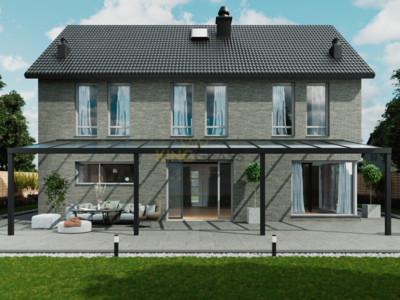 Veranda | Glas | Zwart | 12.06 x 4.0 meter