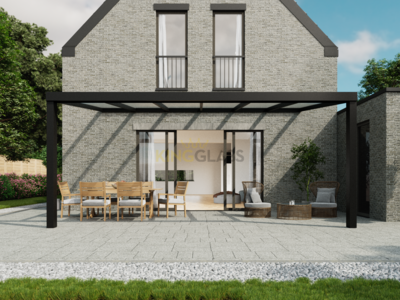 Veranda | Glas | Zwart | 6.06 x 4.0 meter