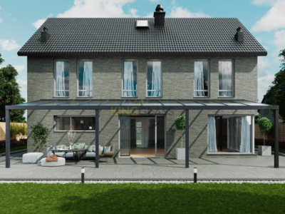 Veranda | Polycarbonaat | Antraciet | 12.06 x 3.0 meter